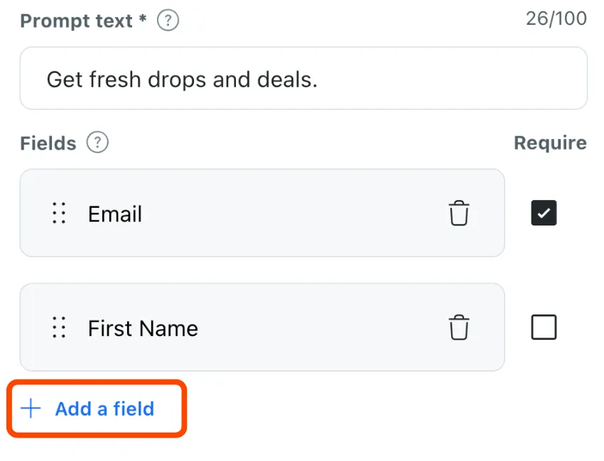 Add a field