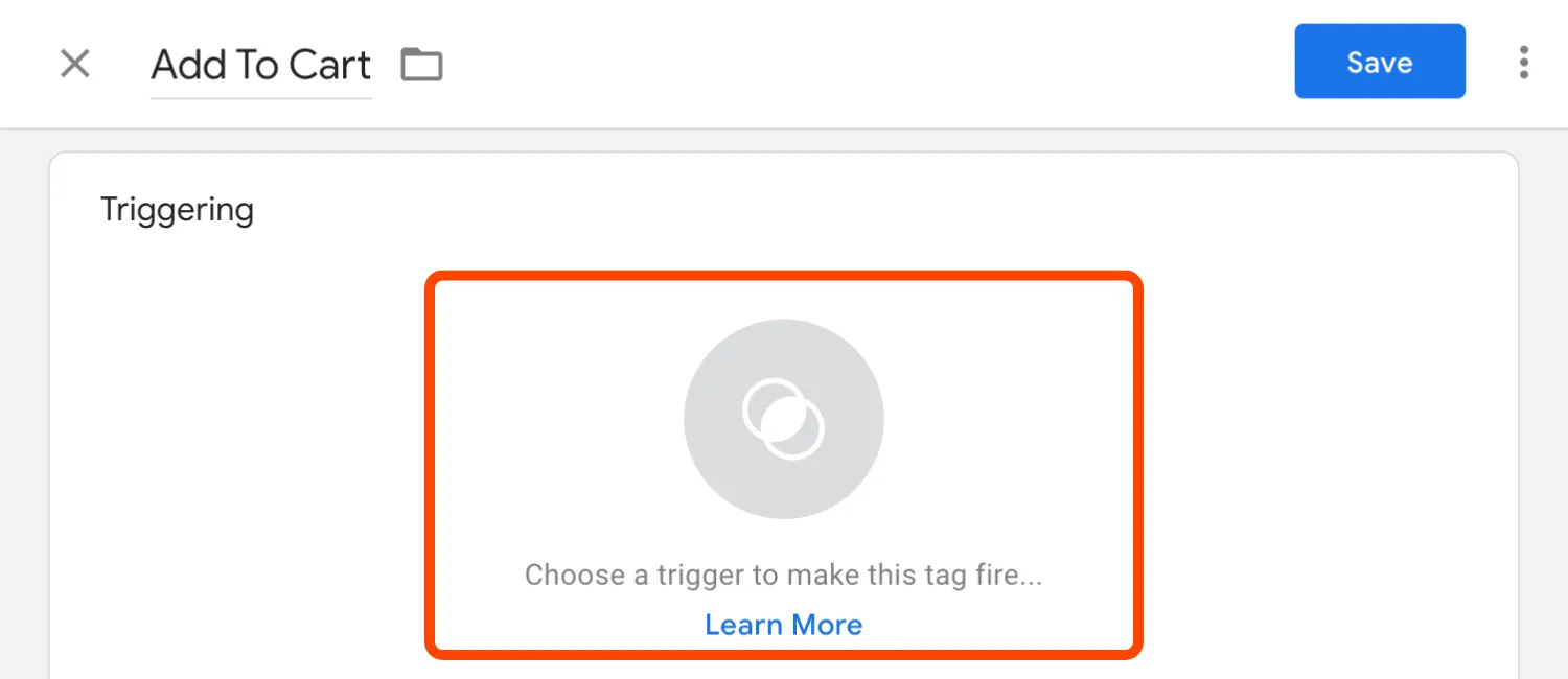 Choose a trigger