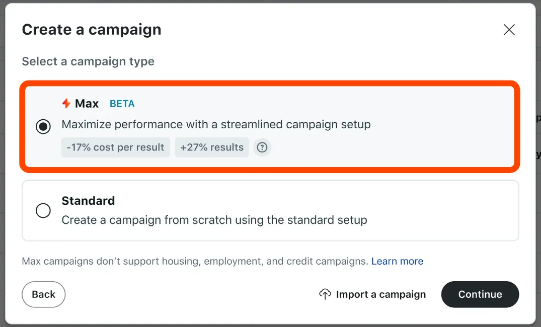 Choose Max Campaign