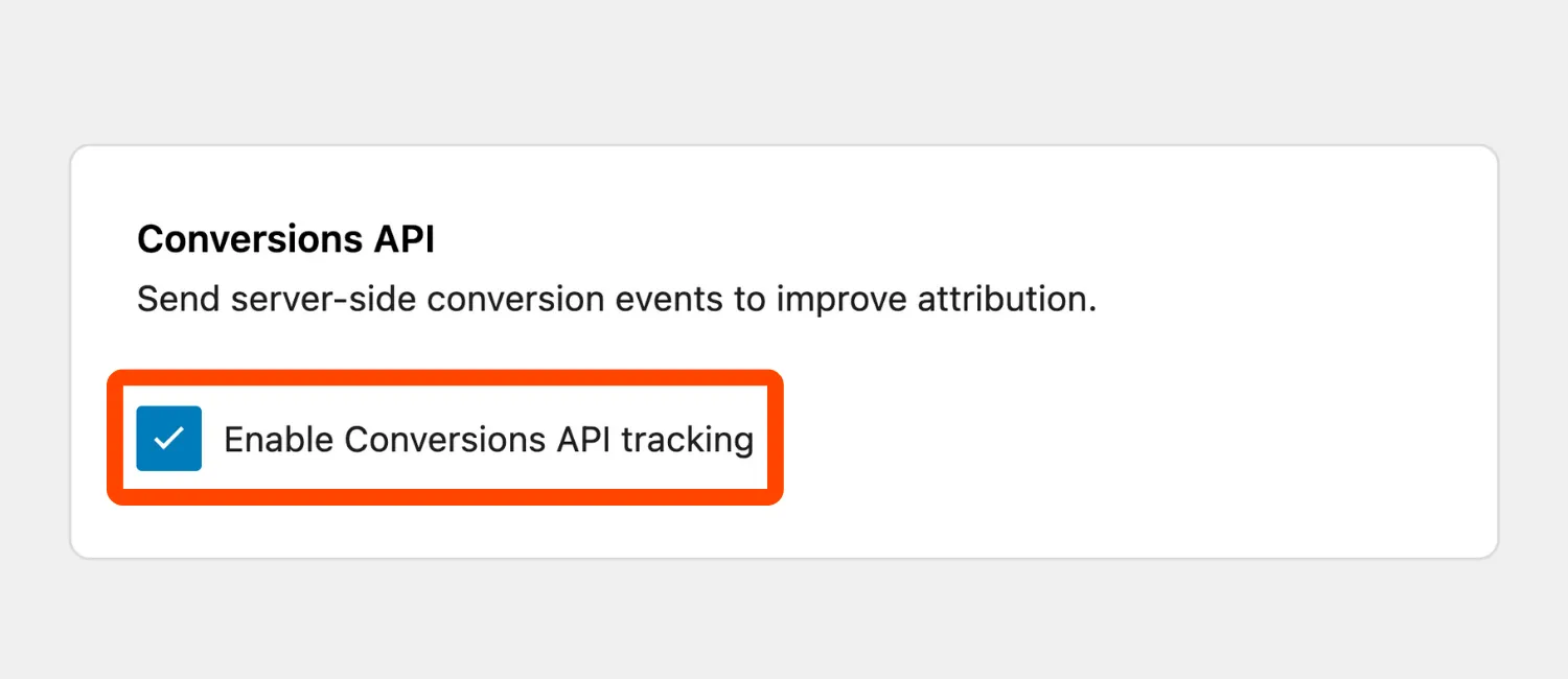 Enable CAPI for WooCommerce