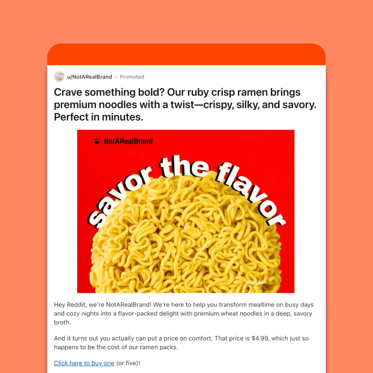 Example: Free-form ad