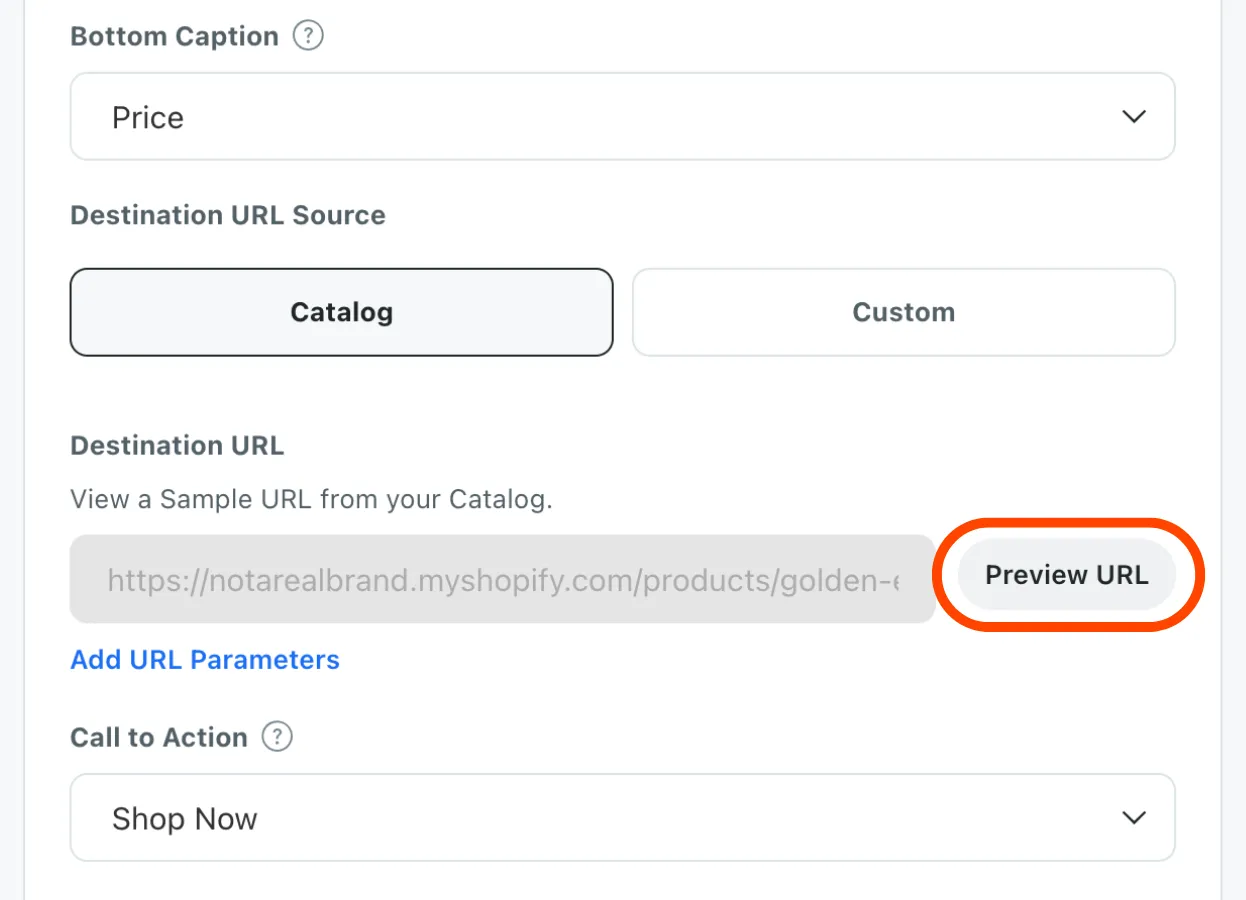 Preview URL