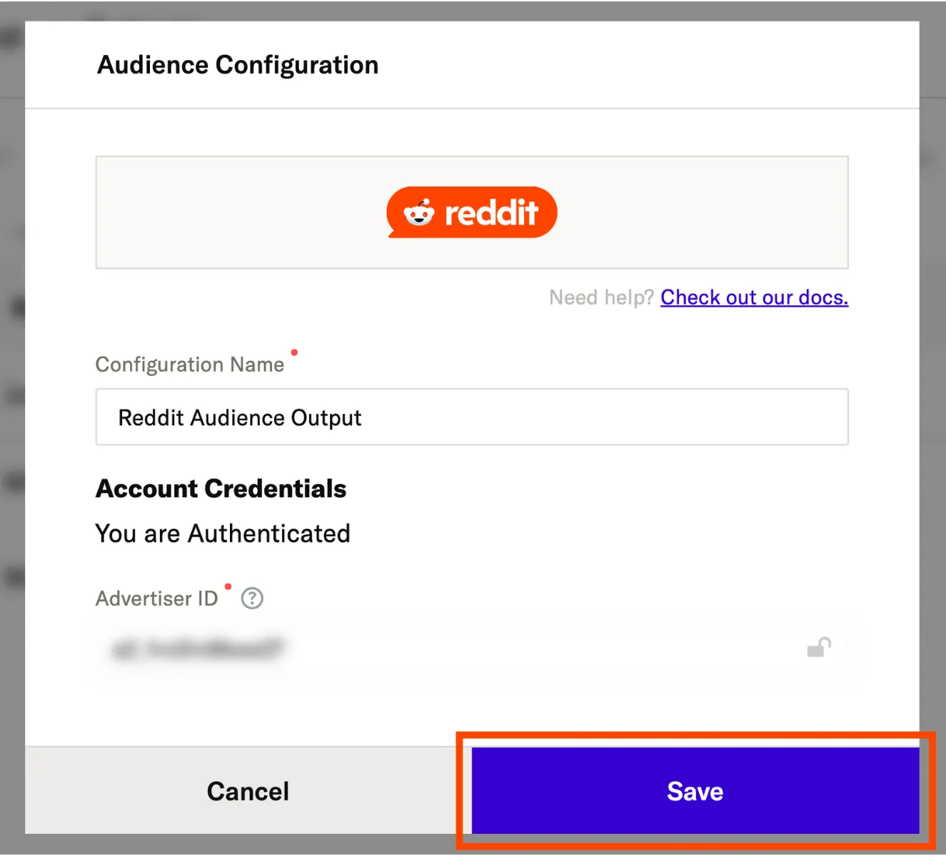 Save audience