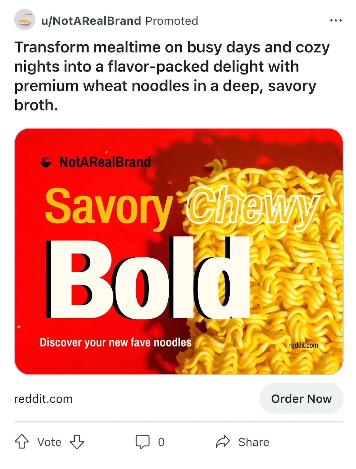 Savory. Chewy. Bold