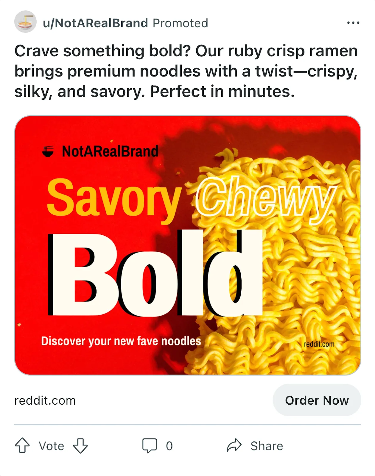 Savory. Chewy. Bold