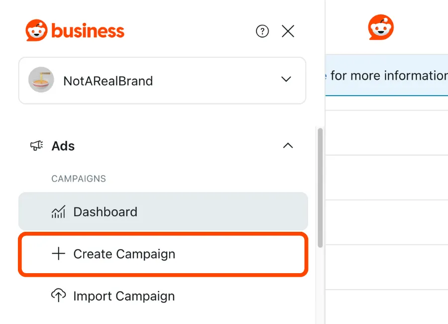 Select Create Campaign