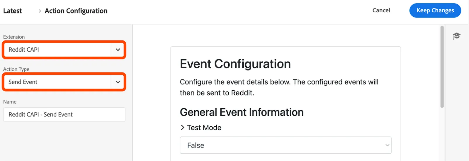 Set up event