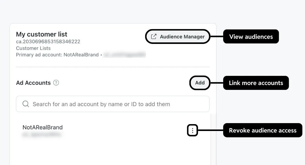 Share audiences