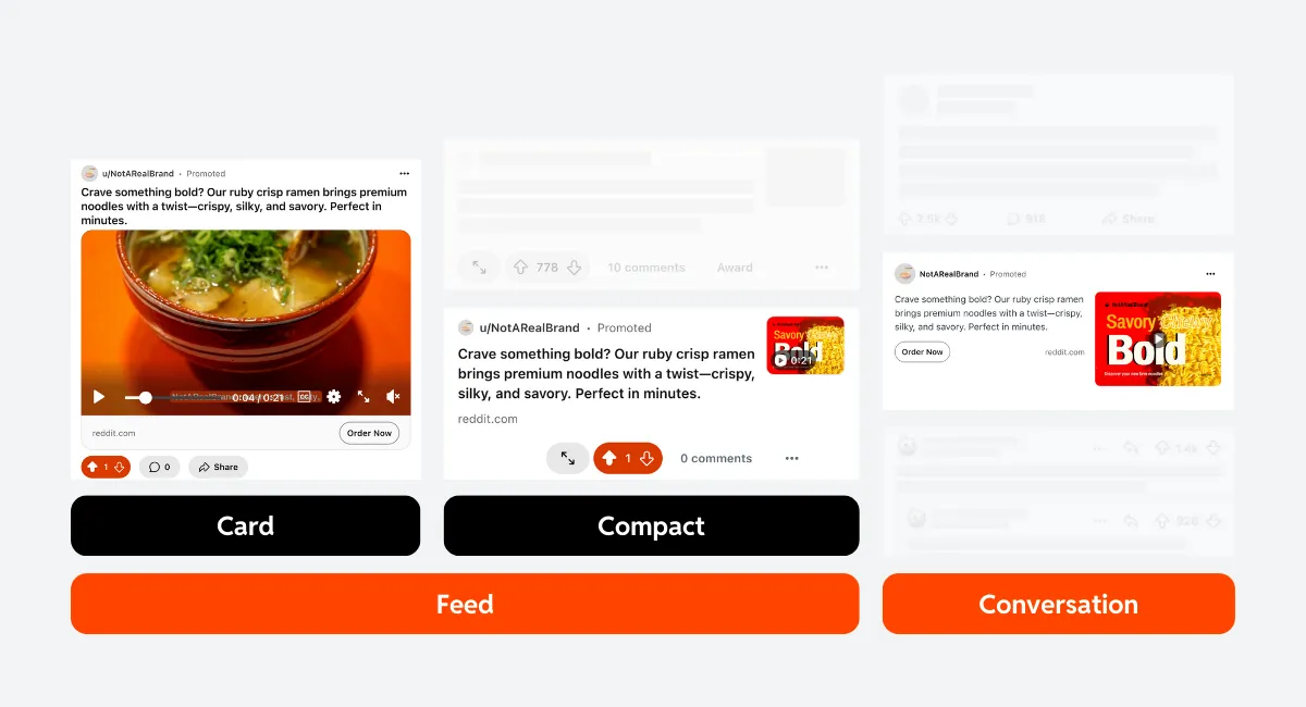 Video placement examples