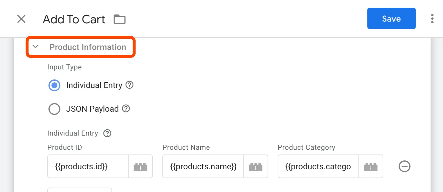 View product info